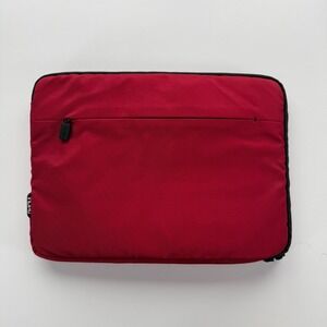INCIPIO Padded Laptop Sleeve Red Fits 15" Computer Zip Around Case NEW